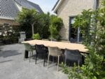 Tuinstoel set grijs