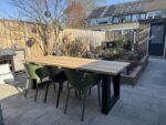 Tuinset groen hardhout