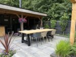 Comfortabele stapelbare kuipstoel Zwart Ava