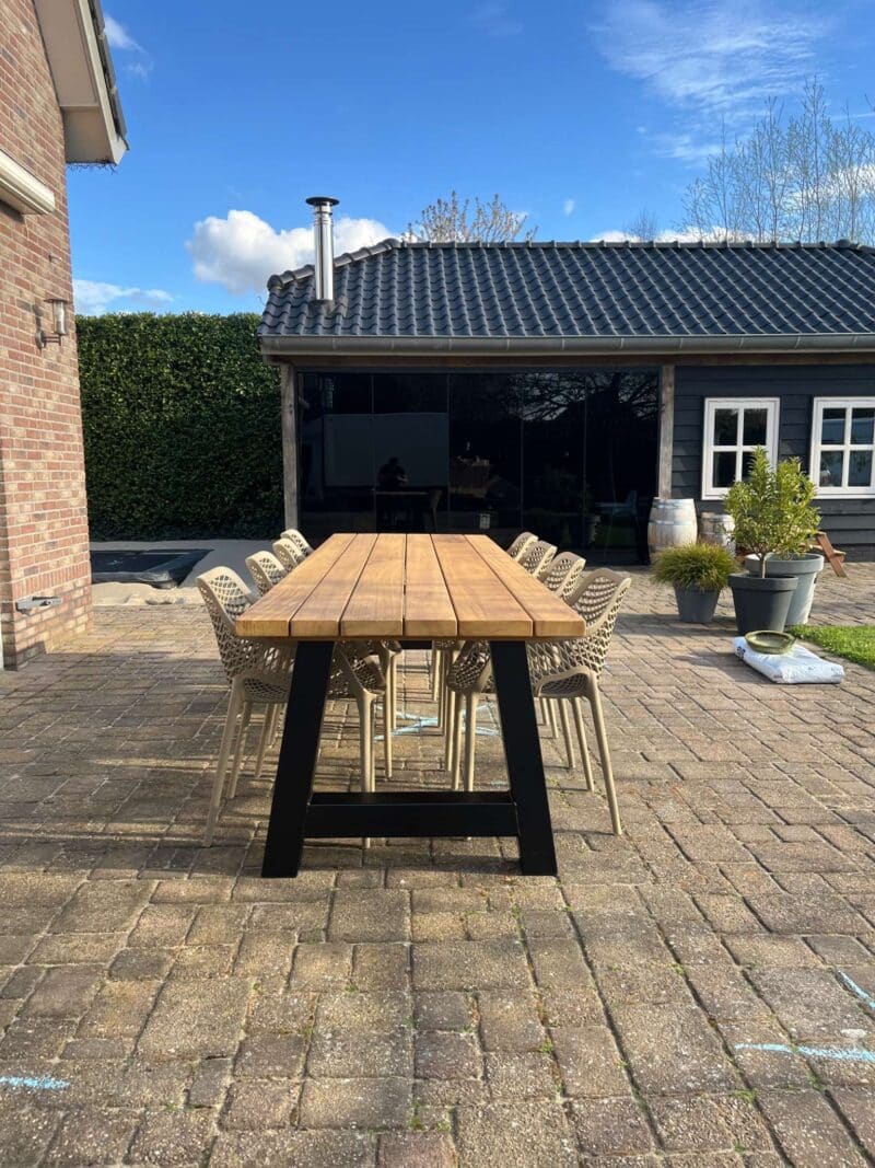 Tuinstoel Taupe tuinontwerp stapelbare tuinstoel