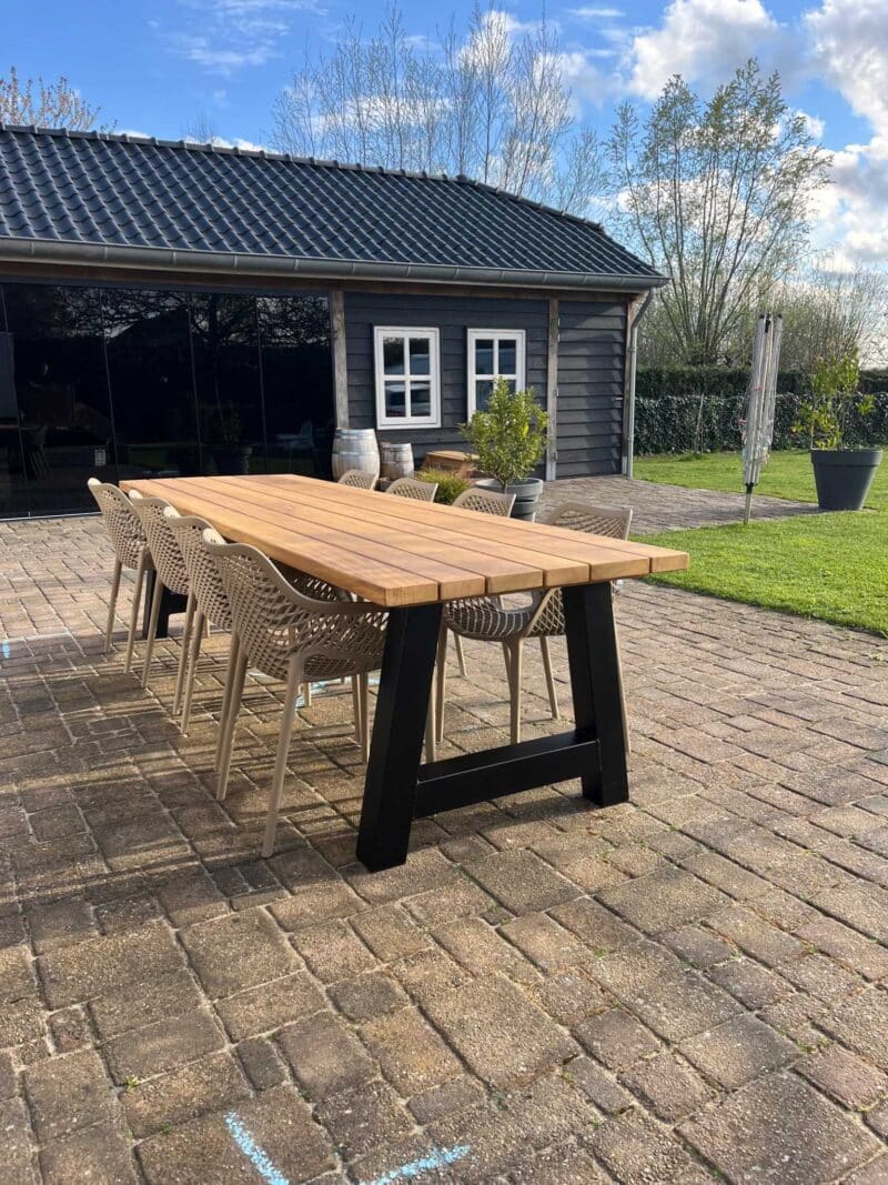 Tuinstoel Taupe tuinontwerp stapelbare tuinstoel