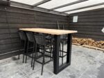 Bartafel Douglas U poot met barkrukken
