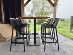 Bartafel Mido | Barset | Buitentafel | Midden Poot Staal | Douglas