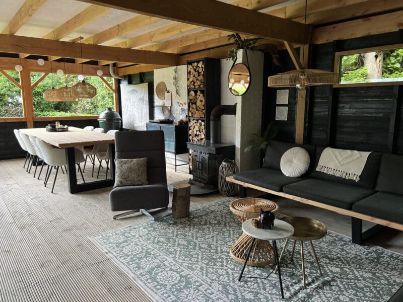 Overkapping inspiratie tuintafel U poten