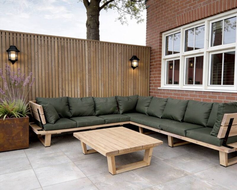 Tuin terras inspiratie Hocker Moss douglas