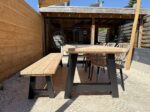 Tuintafel met tuinbank stel zelf samen