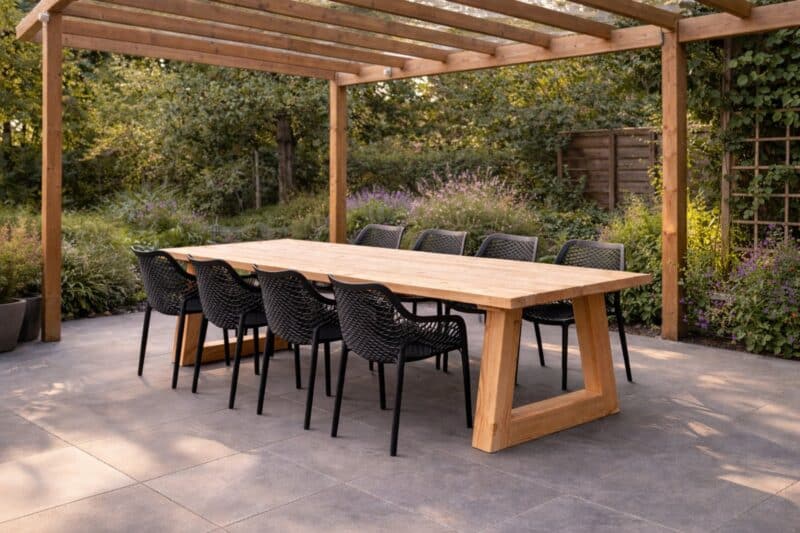 Tuintafel Terra | Buitentafel | Trapezium Hout | Douglas Hout