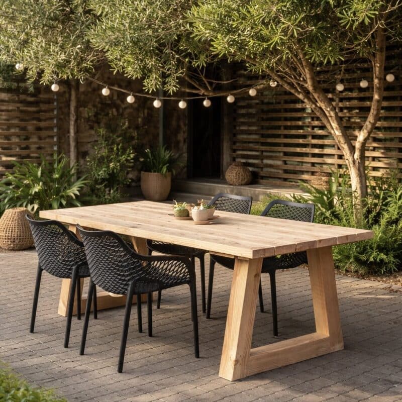 Tuintafel Terra | Buitentafel | Trapezium Hout | Douglas Hout