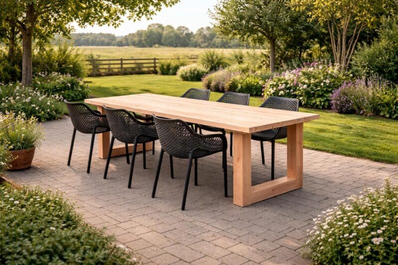 Tuintafel Umi | Buitentafel | U Poten Hout | Douglas Hout2 6 personen