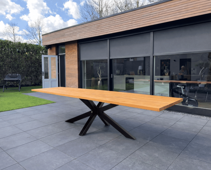 Tuinset 4 personen | 200cm | Matrix Poten | Senna Zwart Stoelen