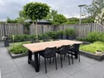 Hout zwart tuinset