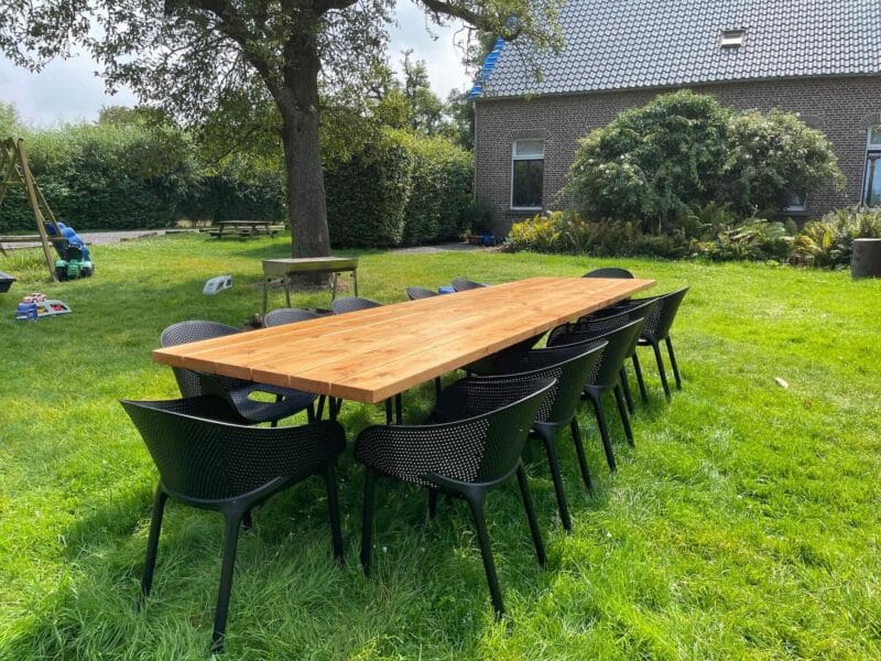 Tuintafel 10 personen 400cm Douglas met matrix onderstel