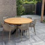 Tuintafel Douglas Rond 6 personen Tuinstoel Senna Taupe_1840 2