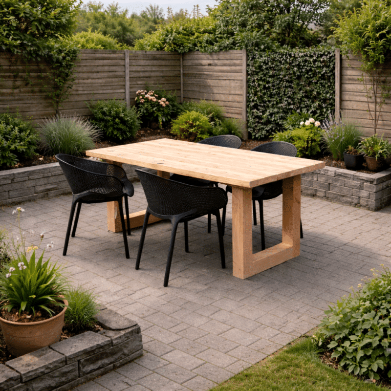 Tuinset 4 personen | 200cm | Douglas Hout | Houten poten