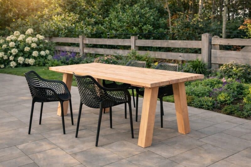 Tuinset 4 personen | 200cm | Douglas Hout | Houten poten