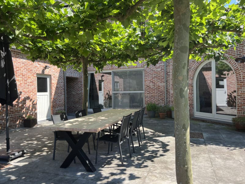 Tuinset 6 personen | 240cm | Douglas Hout | Stalen poten