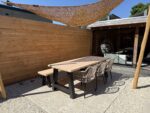 Tuinset met tuinbank