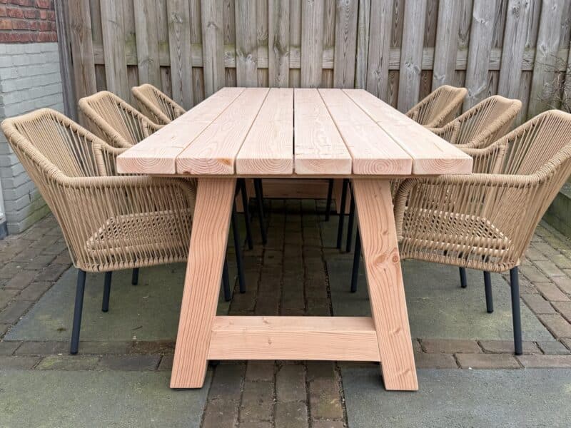 Tuintafel Douglas A poot Hout 6 personen 240cm5