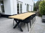 Tuintafel Stel Zelf Samen | Iroko hout | Stalen poten