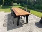 Tuintafel Douglas 240x105cm met Tuinbanken A poot