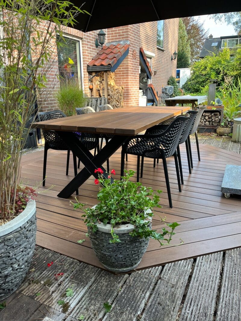 Tuinset 6 personen 240cm