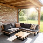 Tuininspiratie Overakapping Loungeset hoekbank Jade 5 personen met hocker