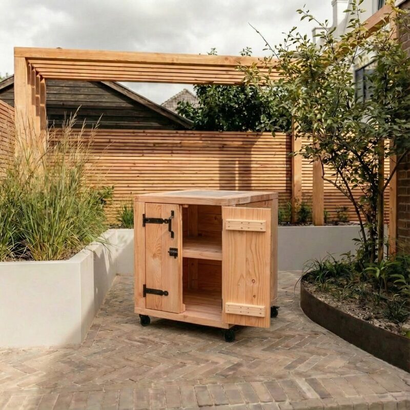 Bbq tafel Denver open met keramische tegel