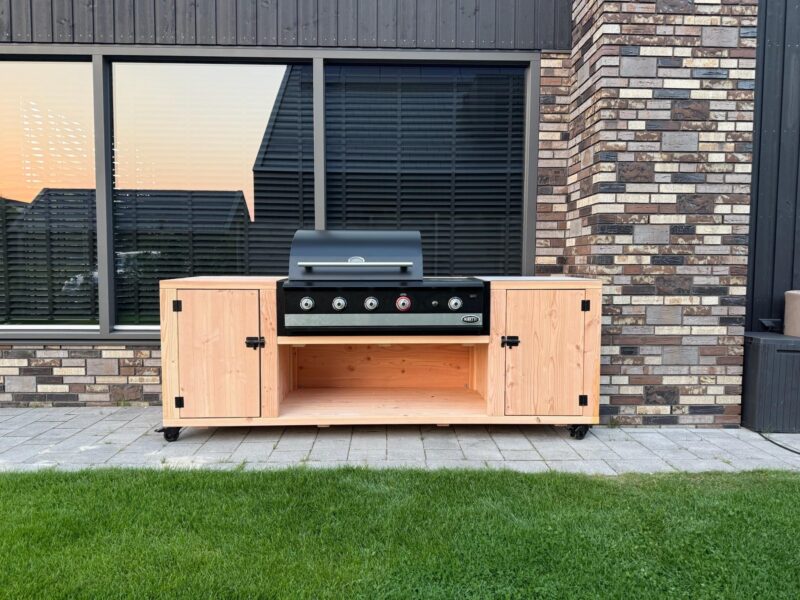 Bbq-tafel-Douglas-buitenkeuken-Douglas-Torino- Tuininrichting