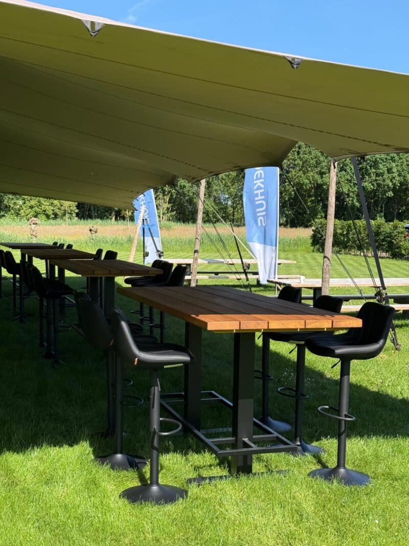 Broekhuis Zakelijk Bartafels 4 200x90cm Grassland Beige Iro Middenpoot