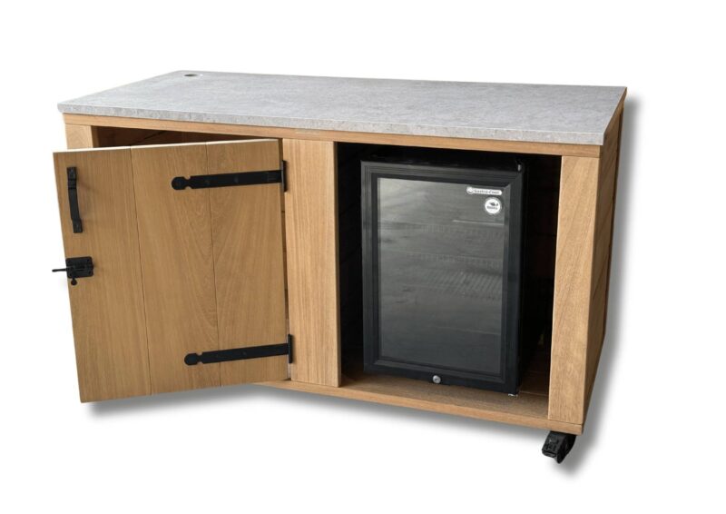 Buitenkeuken Iroko met keramisch werkblad Nashville