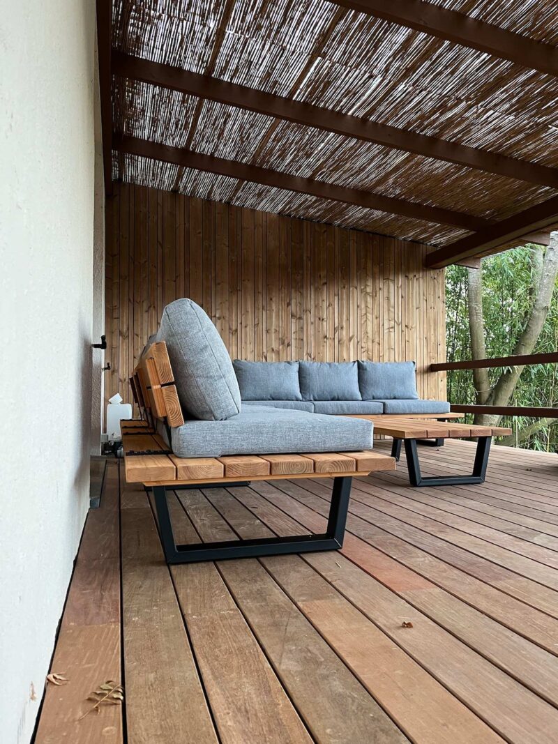 Loungeset hout douglas tuin