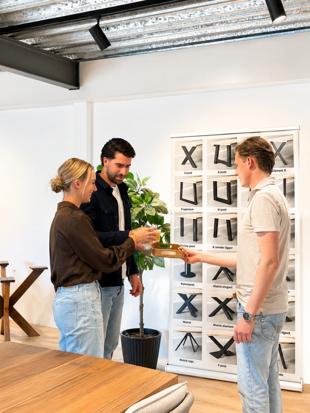 Tafel showroom